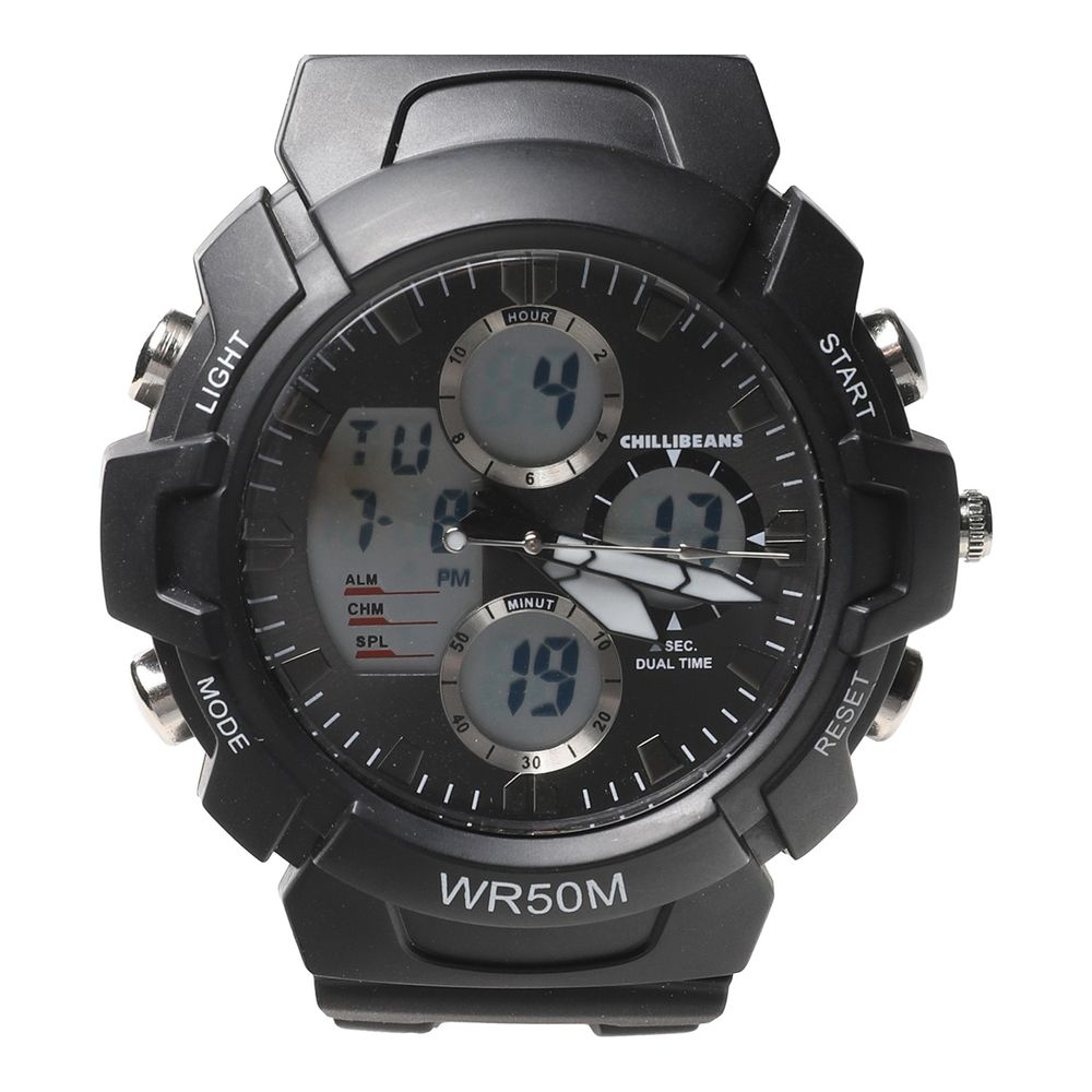 RE.ES.0303-0101.1  Relogio Analogico Masculino Chilli Beans Esportivo Preto -3-